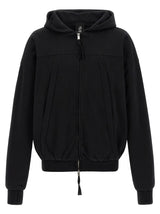 Thom Krom Black Cotton Sweatshirt