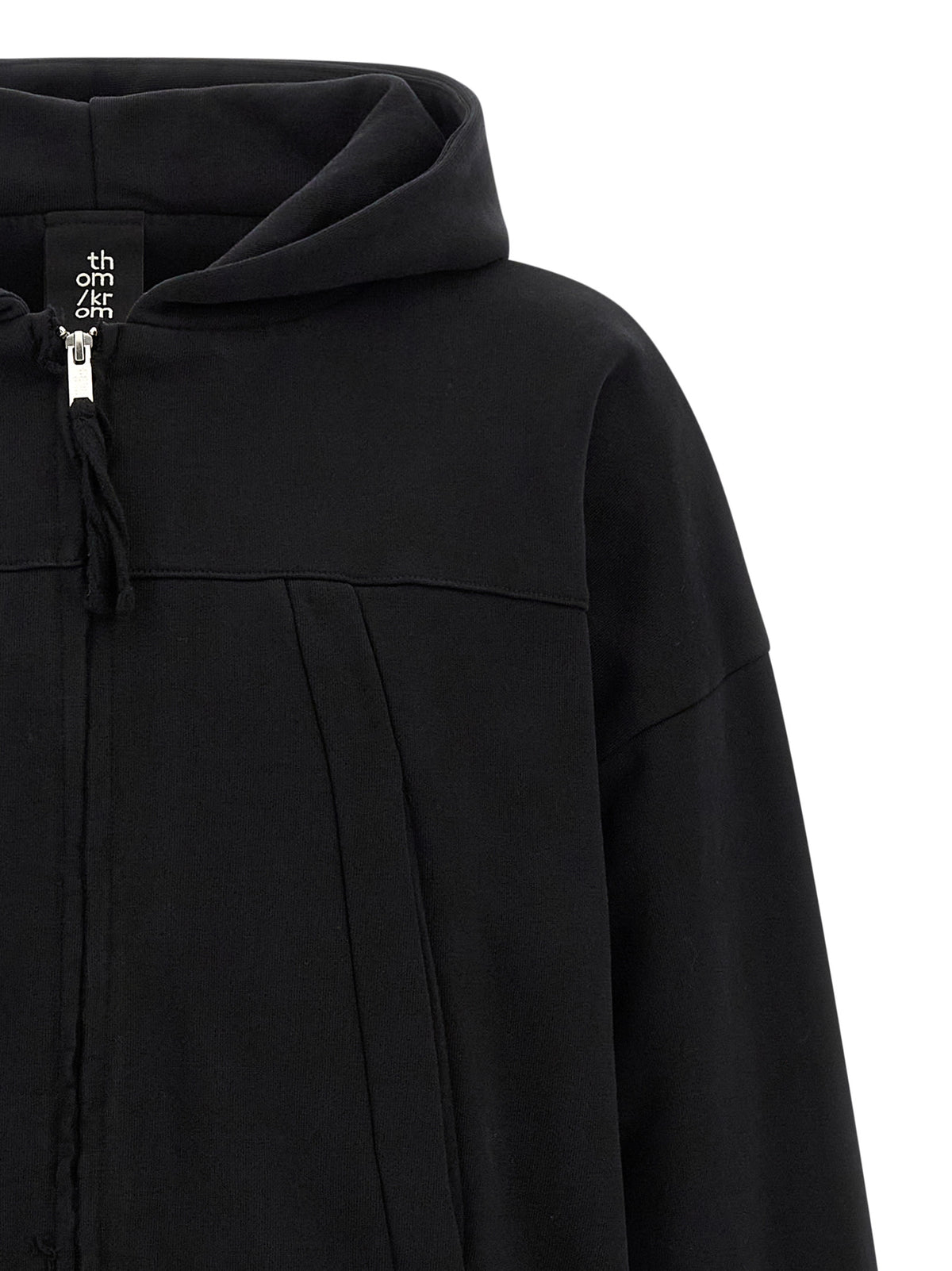 Thom Krom Black Cotton Sweatshirt