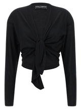 Dolce & Gabbana Black Cashmere Cardigan