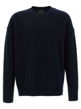 Roberto Collina Blue Merino Wool Cardigan