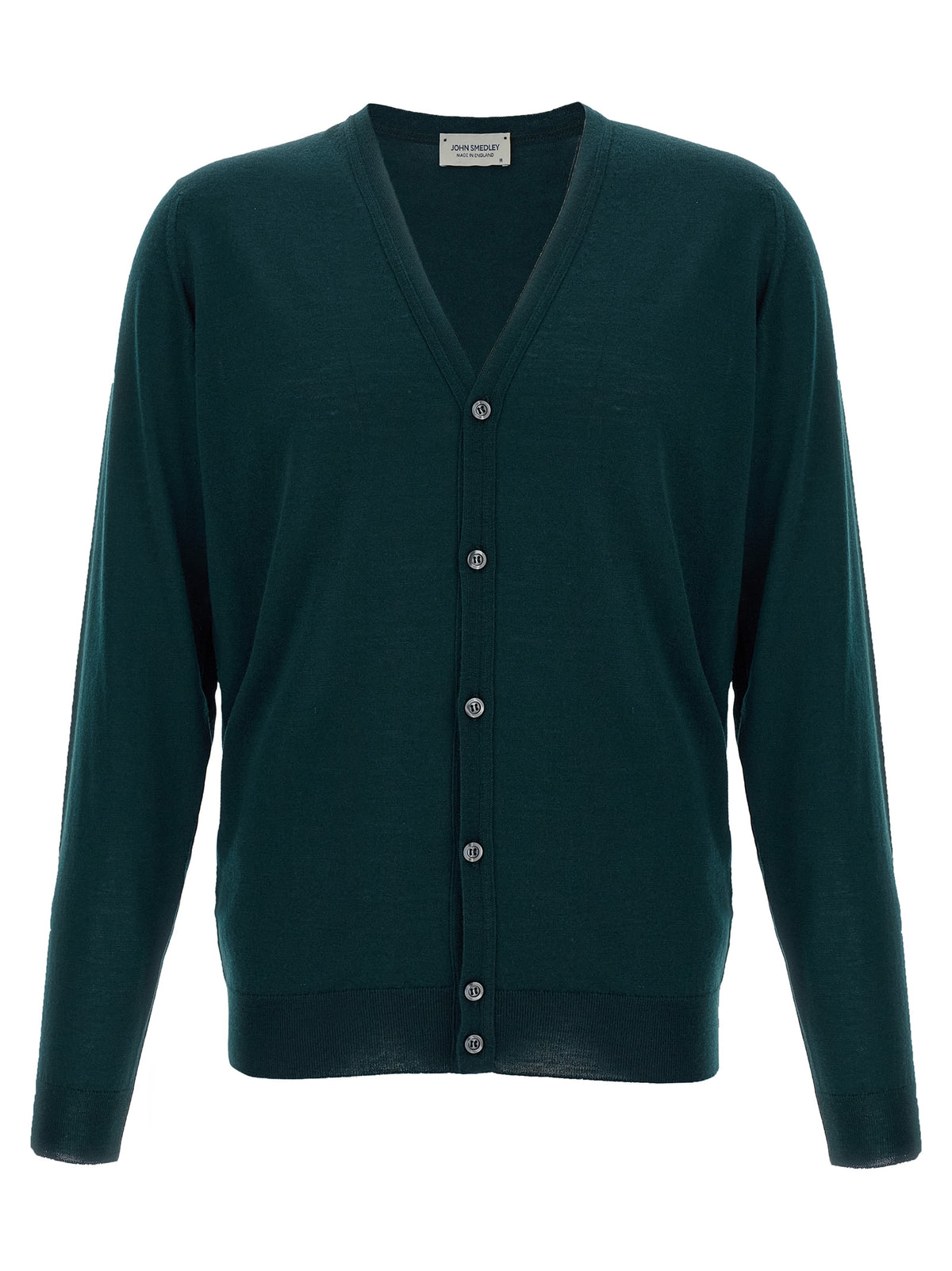 JOHN SMEDLEY Bicolor Merino Wool Cardigan