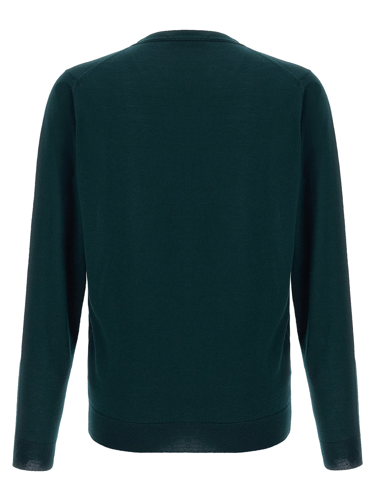 JOHN SMEDLEY Bicolor Merino Wool Cardigan