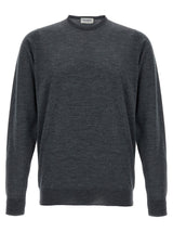 JOHN SMEDLEY Gray Merino Wool Cardigan