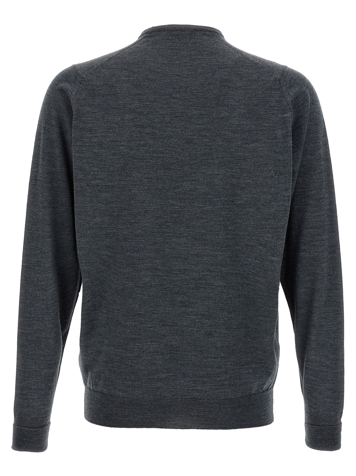 JOHN SMEDLEY Gray Merino Wool Cardigan