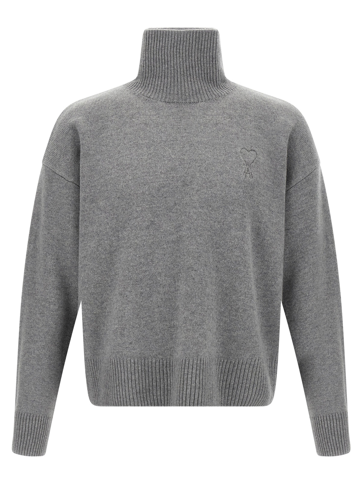 Ami Paris Gray Wool Cardigan