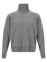 Ami Paris Gray Wool Cardigan