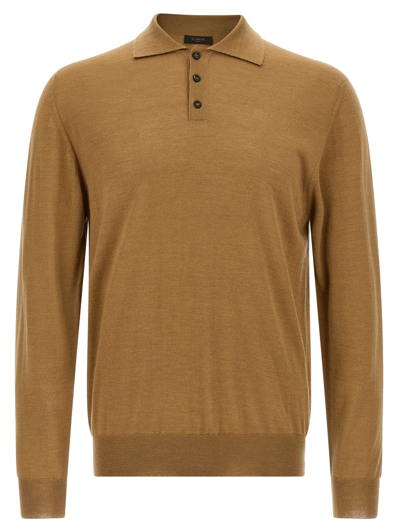 ZANONE Beige Cashmere Polo Shirt