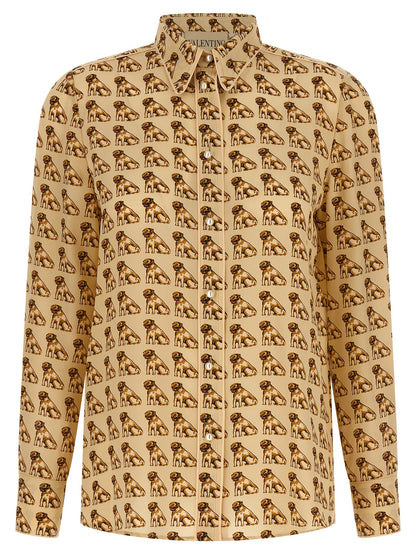Valentino Garavani Beige Silk Blouse