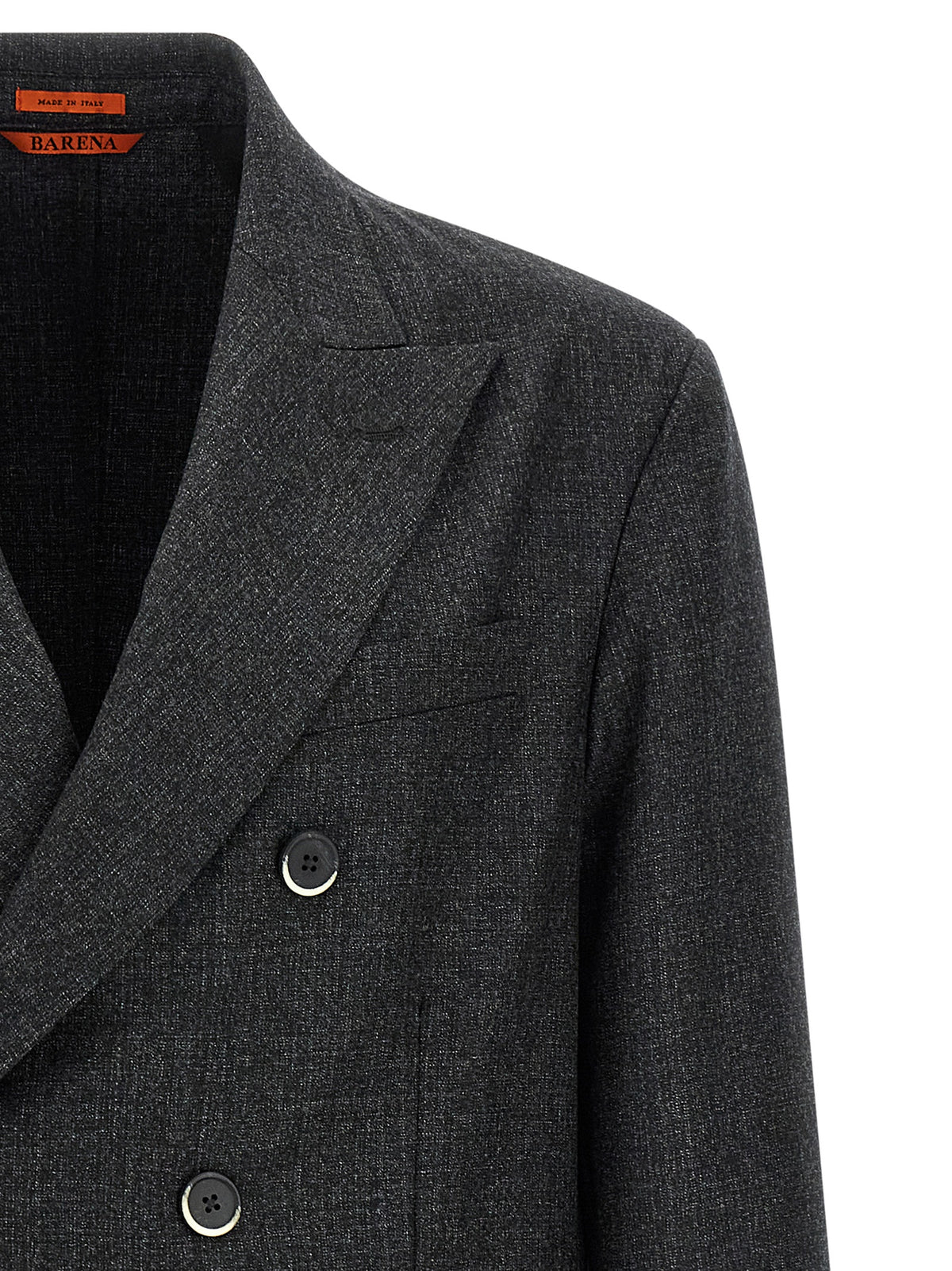 BARENA Gray Virgin Wool Blazer