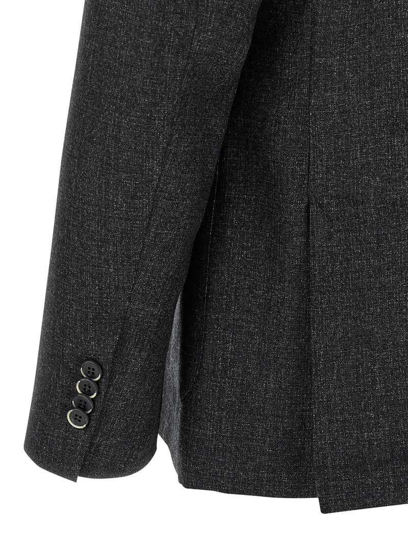 BARENA Gray Virgin Wool Blazer