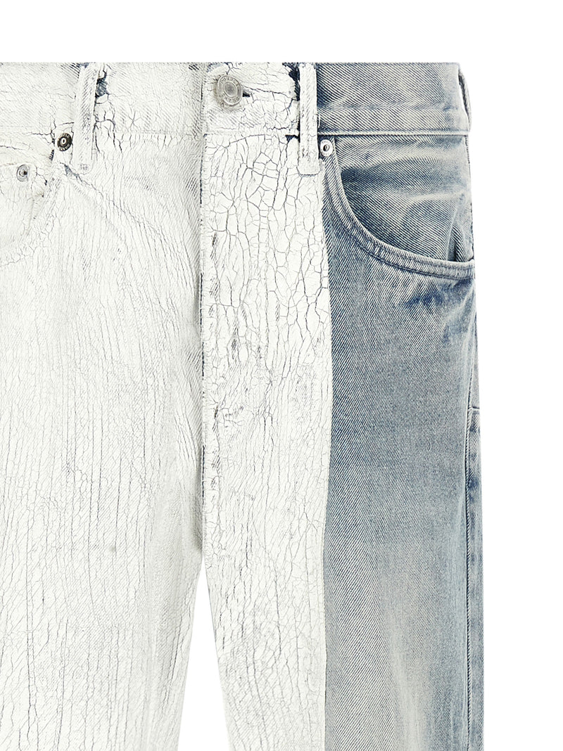 PURPLE Blue Cotton Straight-Leg Jeans