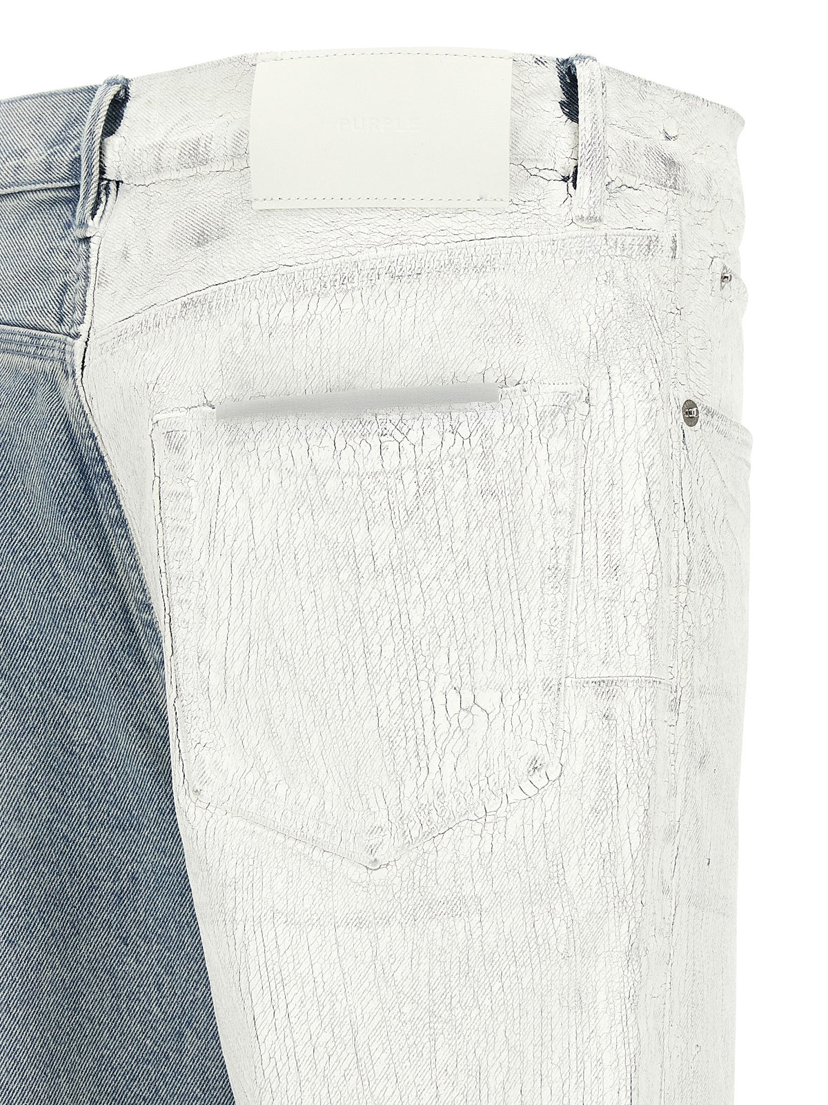 PURPLE Blue Cotton Straight-Leg Jeans