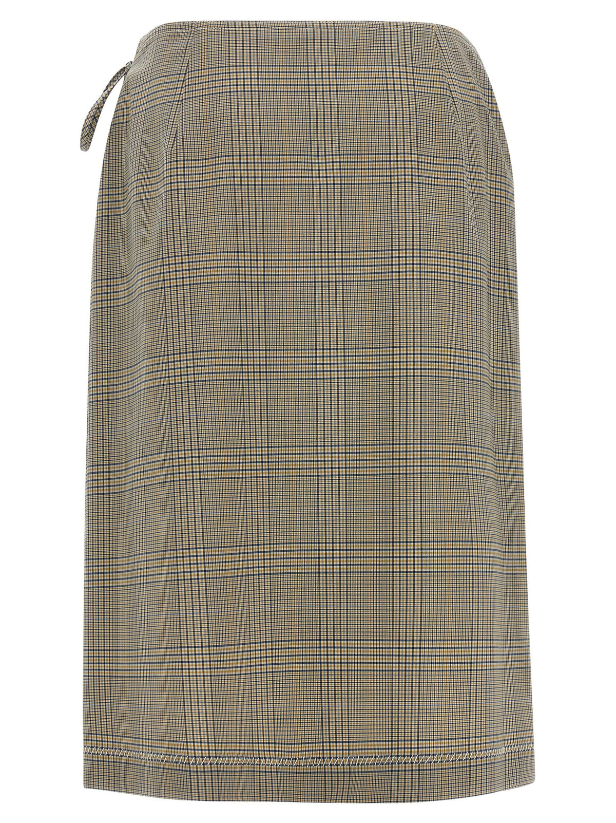 Marni Gray Polyester Midi Skirt