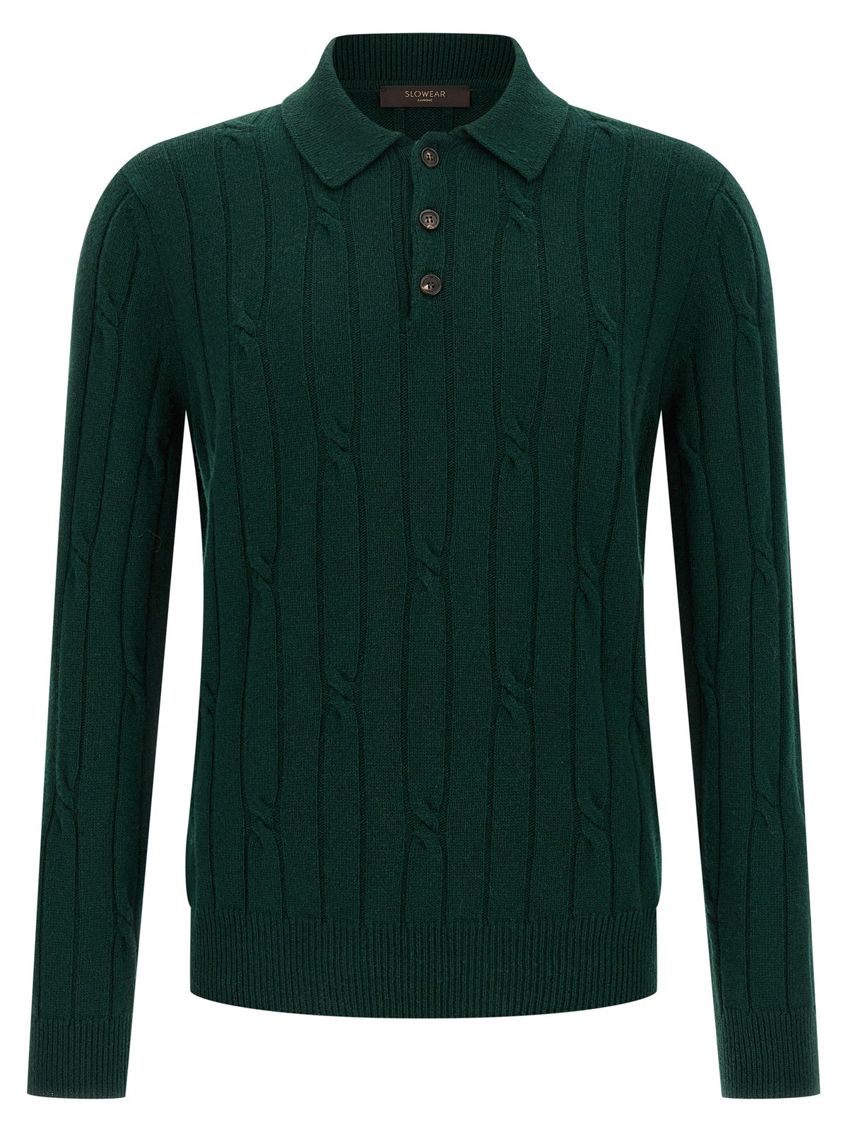 ZANONE Bicolor Virgin Wool Polo Shirt