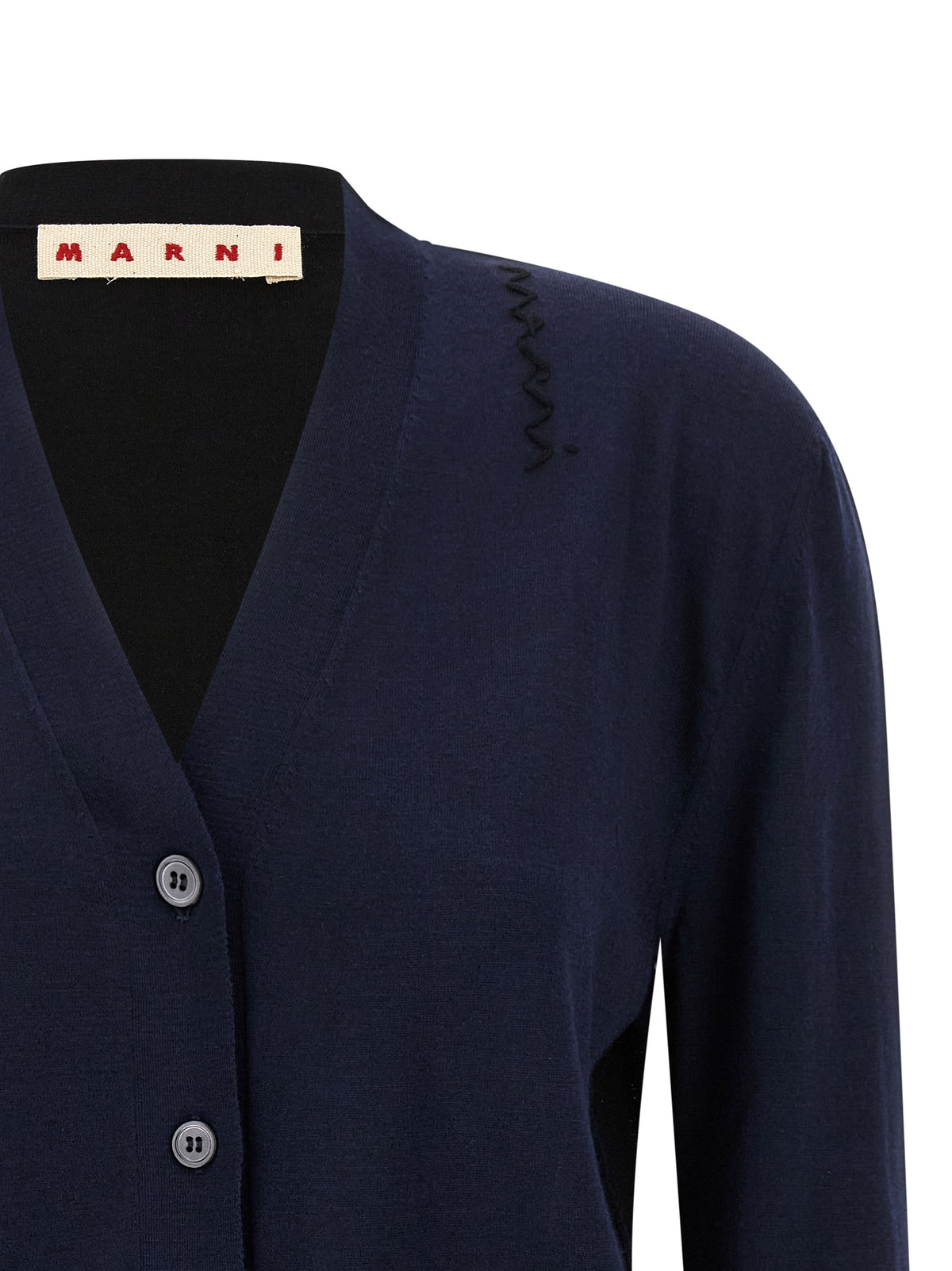 Cardigan Marni multicolore en laine vierge