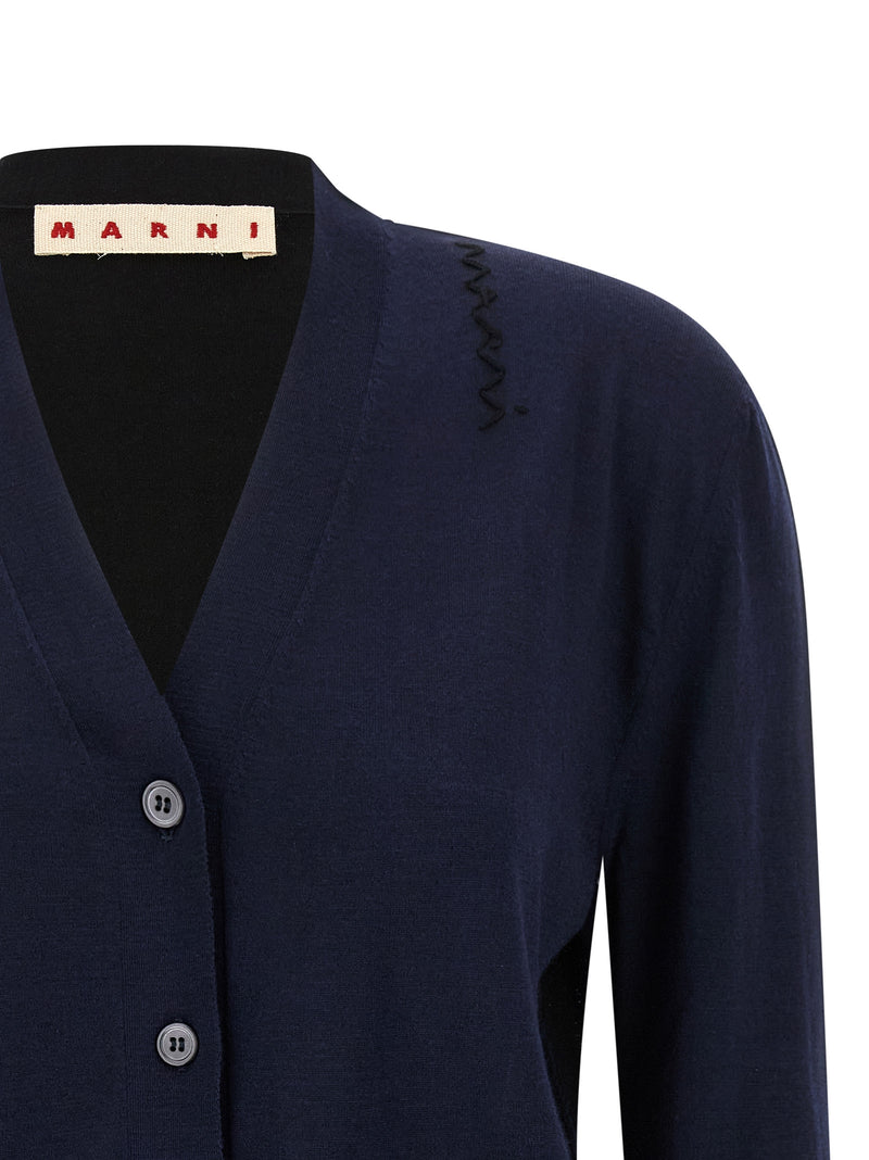 Cardigan Marni multicolore en laine vierge
