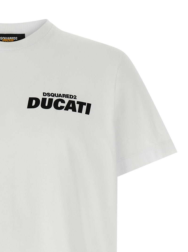 Dsquared² Bicolor Cotton T-Shirt - White/Black
