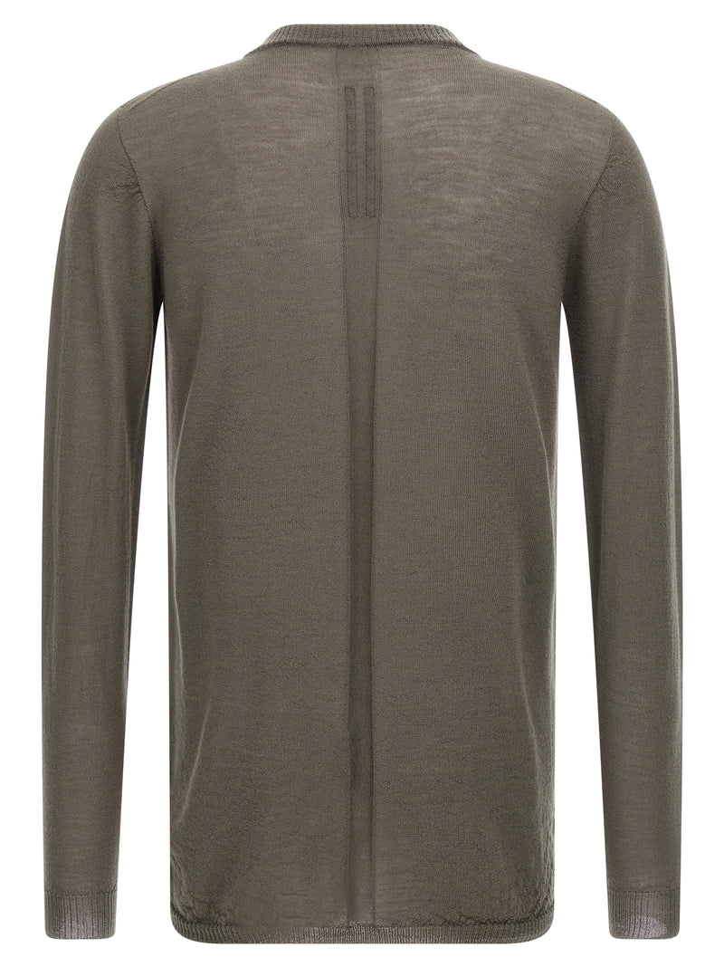Cardigan en laine gris Rick Owens