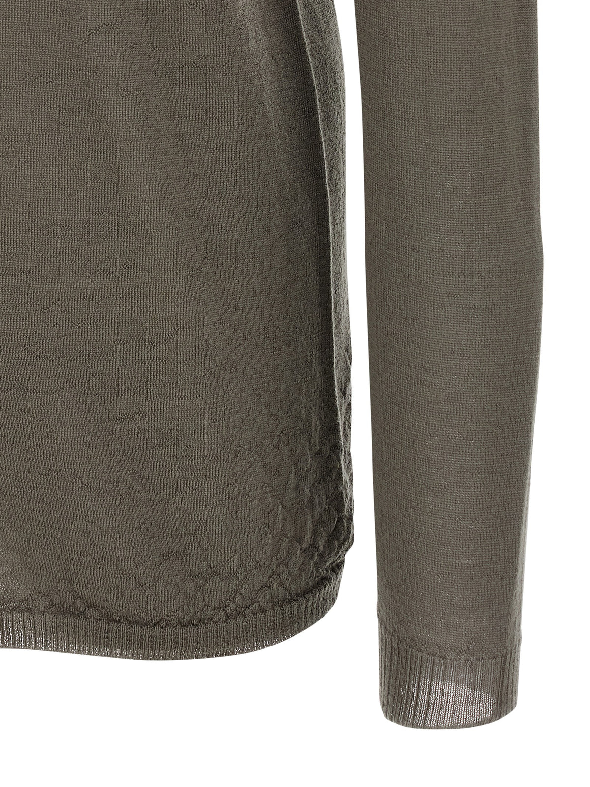 Rick Owens Gray Wool Cardigan