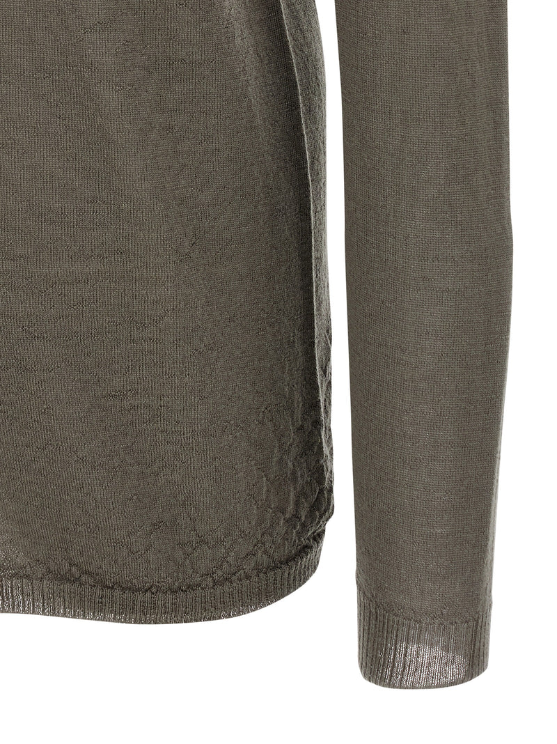 Cardigan en laine gris Rick Owens