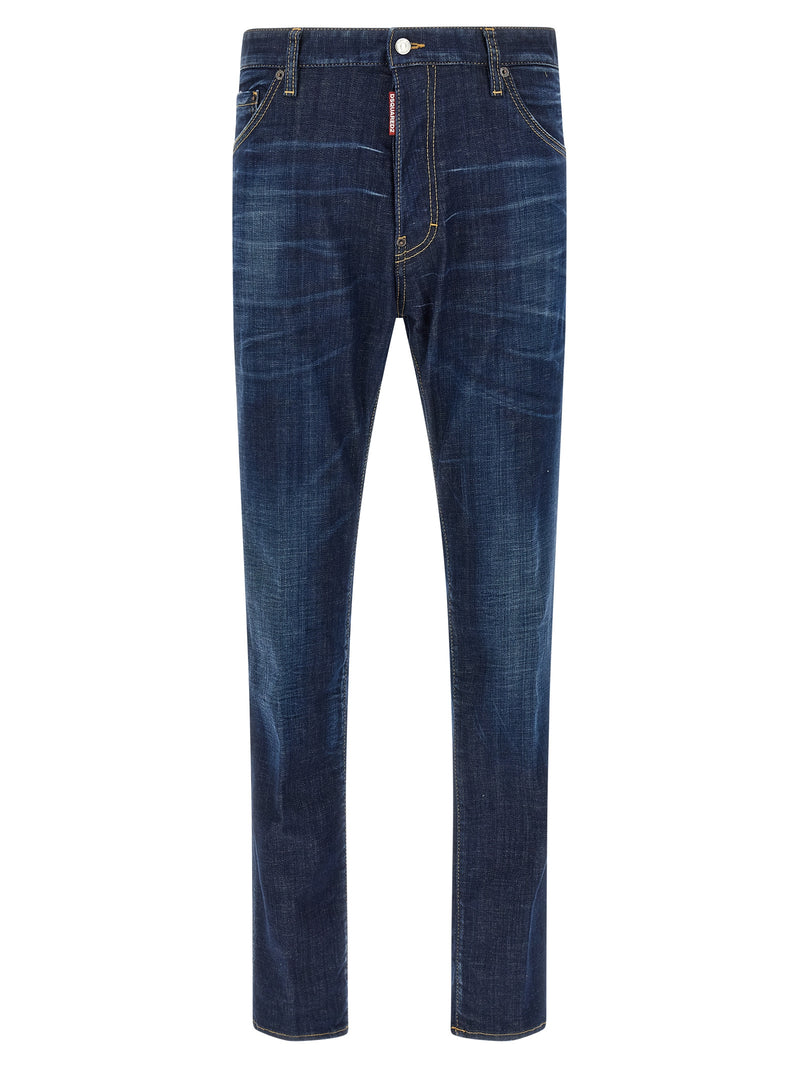 Jean droit en coton bleu Dsquared²