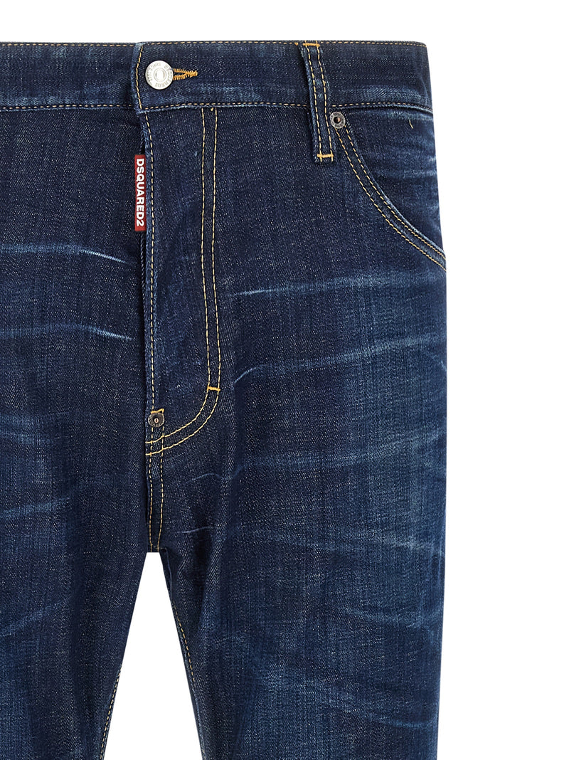 Jean droit en coton bleu Dsquared²