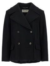 Dries Van Noten Black Wool Coat