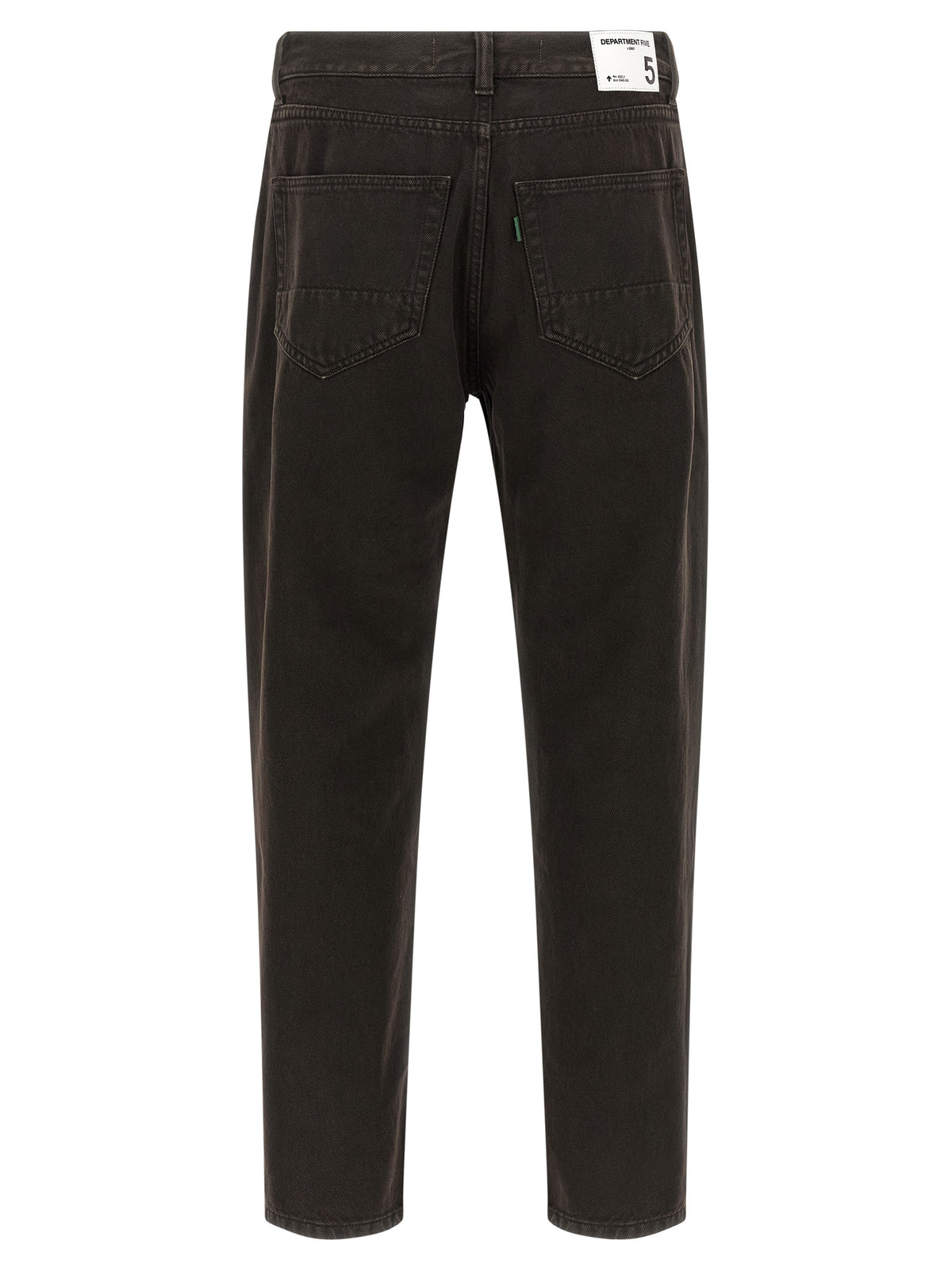 Department 5 Black Cotton Tapered Jeans
