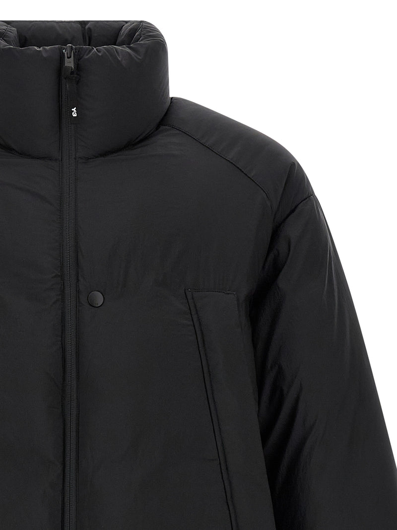 Y-3 Black Polyamide Shell Puffer Jacket
