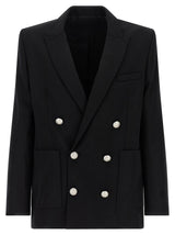 Balmain Black Virgin Wool Blazer