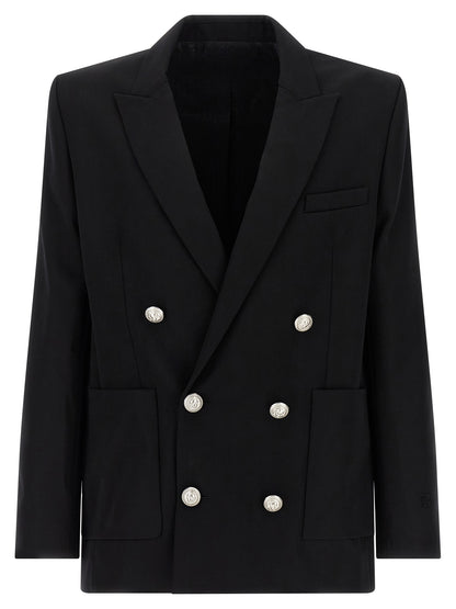 Balmain Black Virgin Wool Blazer