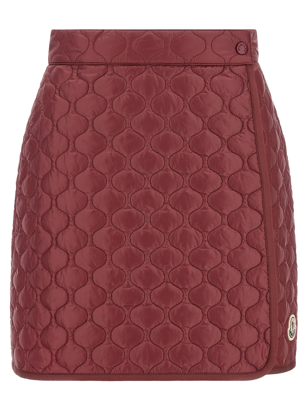 Moncler Bordeaux Polyamide Long Skirt