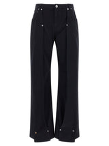 Jean Paul Gaultier Jean en denim de coton bleu