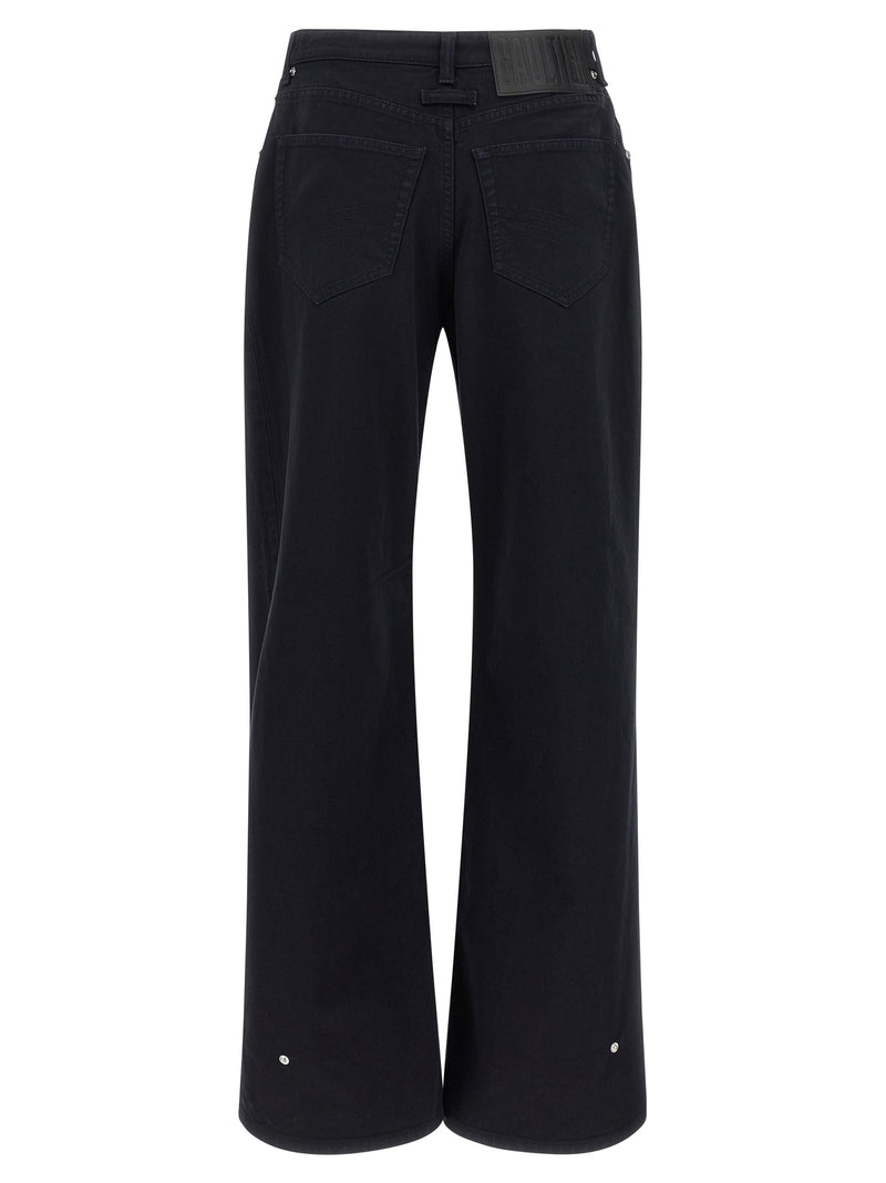 Jean Paul Gaultier Jean en denim de coton bleu
