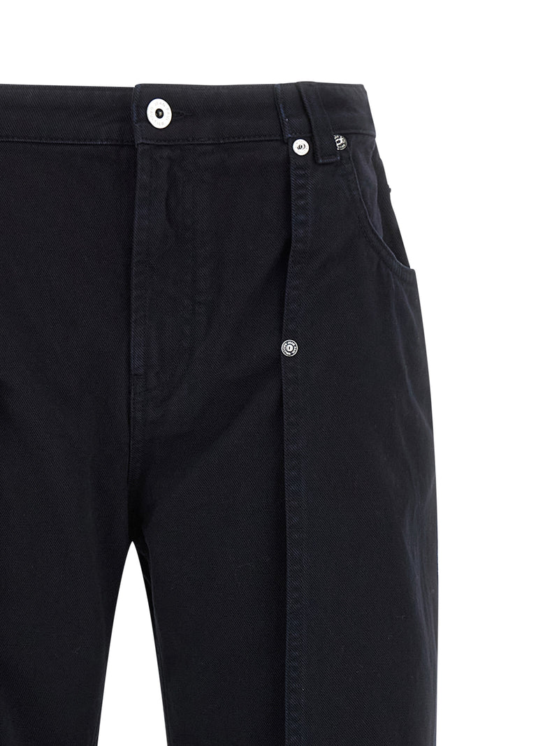 Jean Paul Gaultier Jean en denim de coton bleu