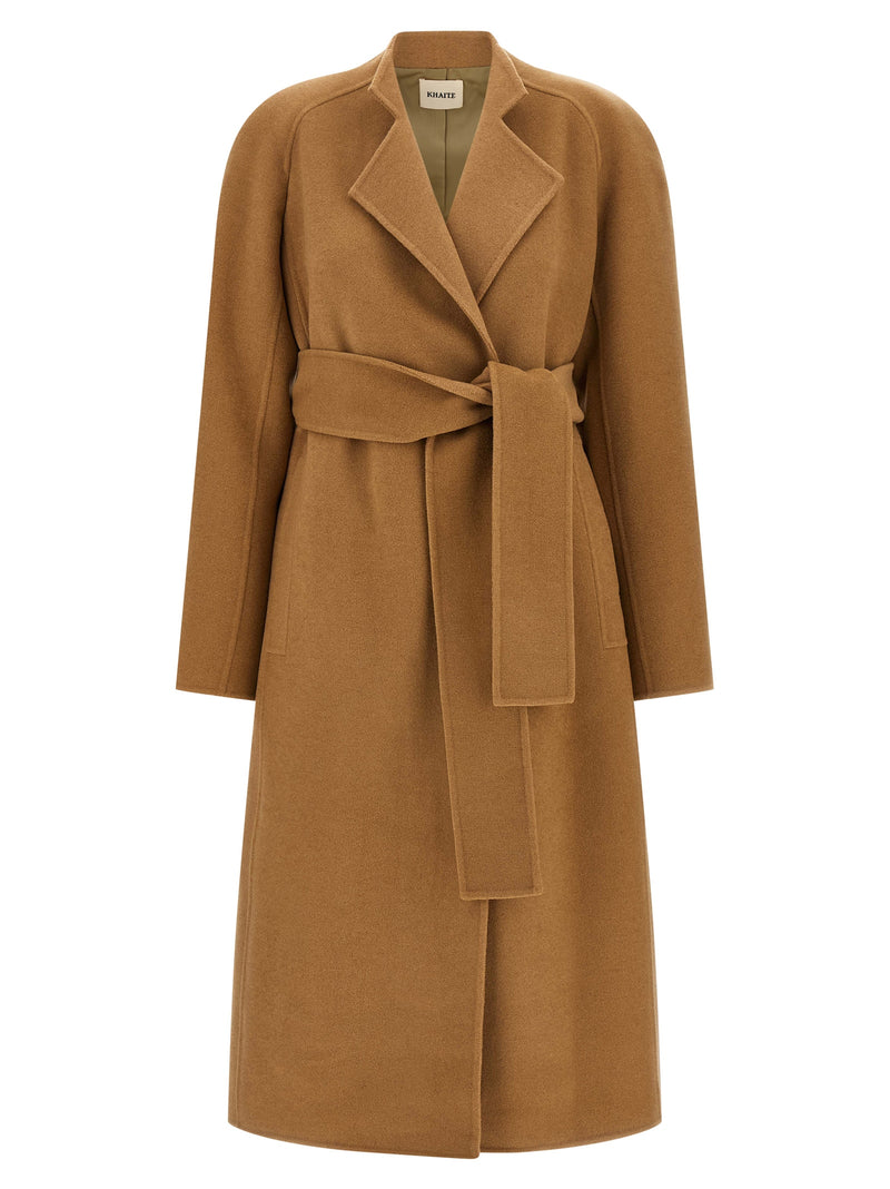 Khaite Deena Brown Wool Coat - Luxurious & Stylish
