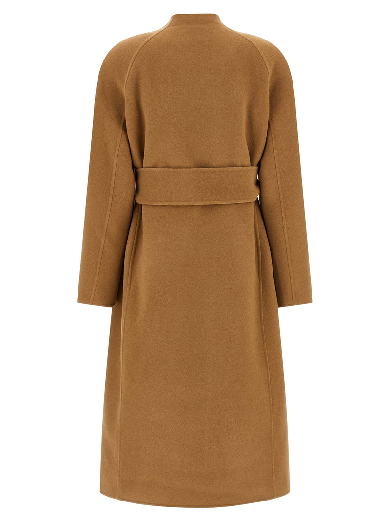Khaite Deena Brown Wool Coat - Luxurious & Stylish