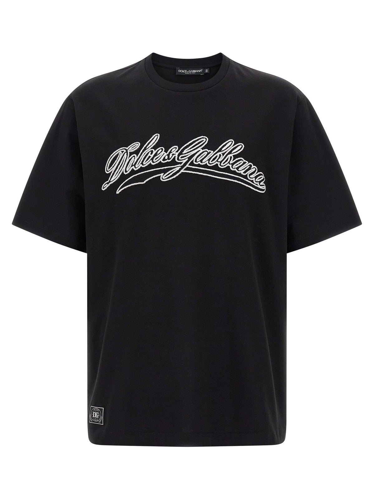 T-shirt bicolore en coton Dolce & Gabbana