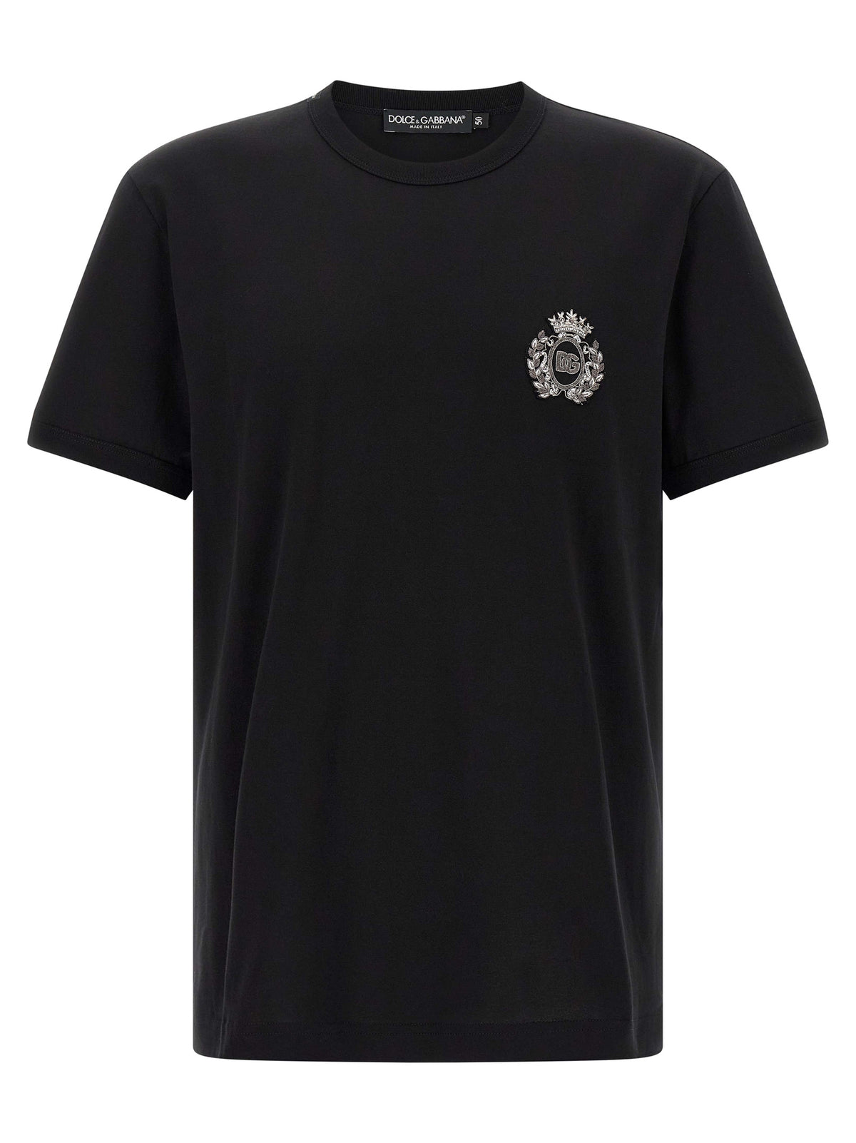 Dolce & Gabbana Black Cotton T-Shirt