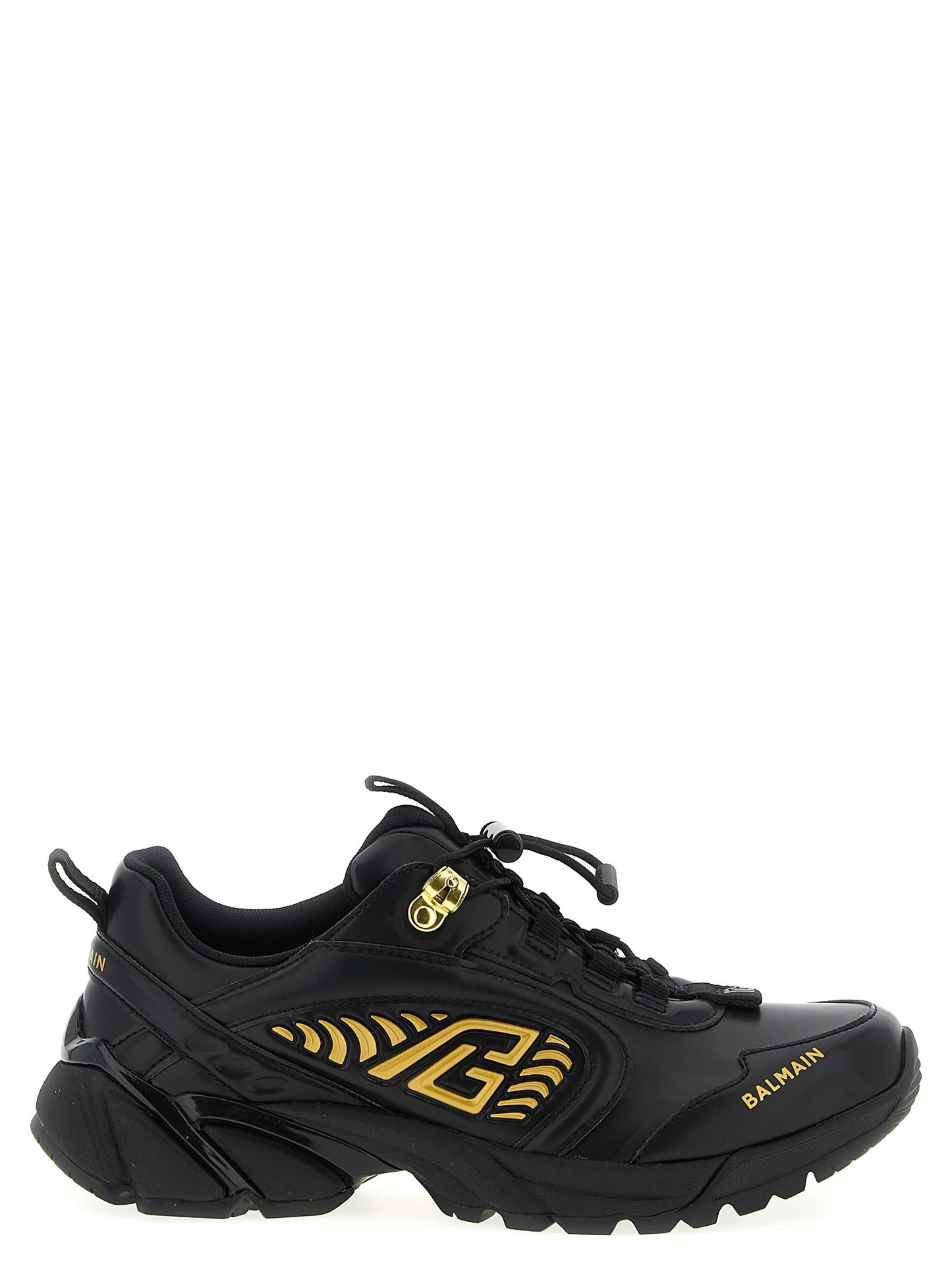 Balmain Black Nylon Athletic Sneakers