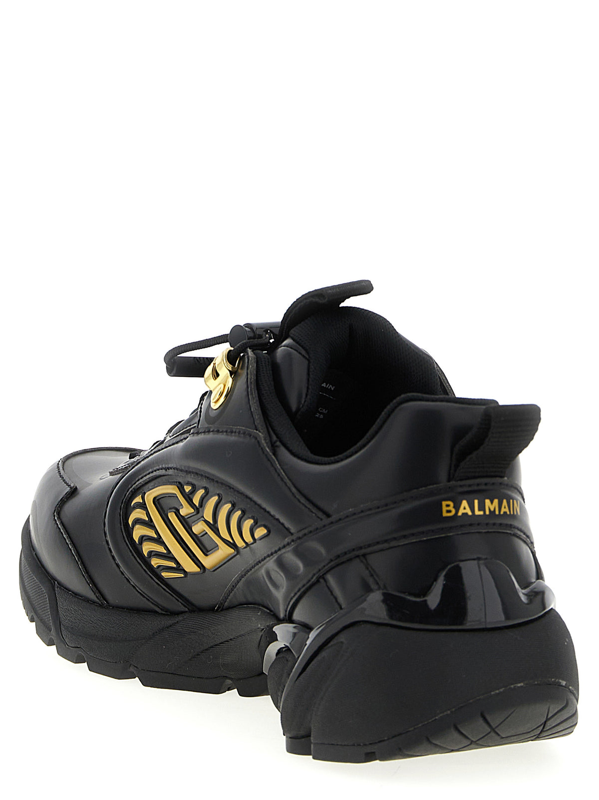 Balmain Cosmic Dust Black Nylon Athletic Sneakers