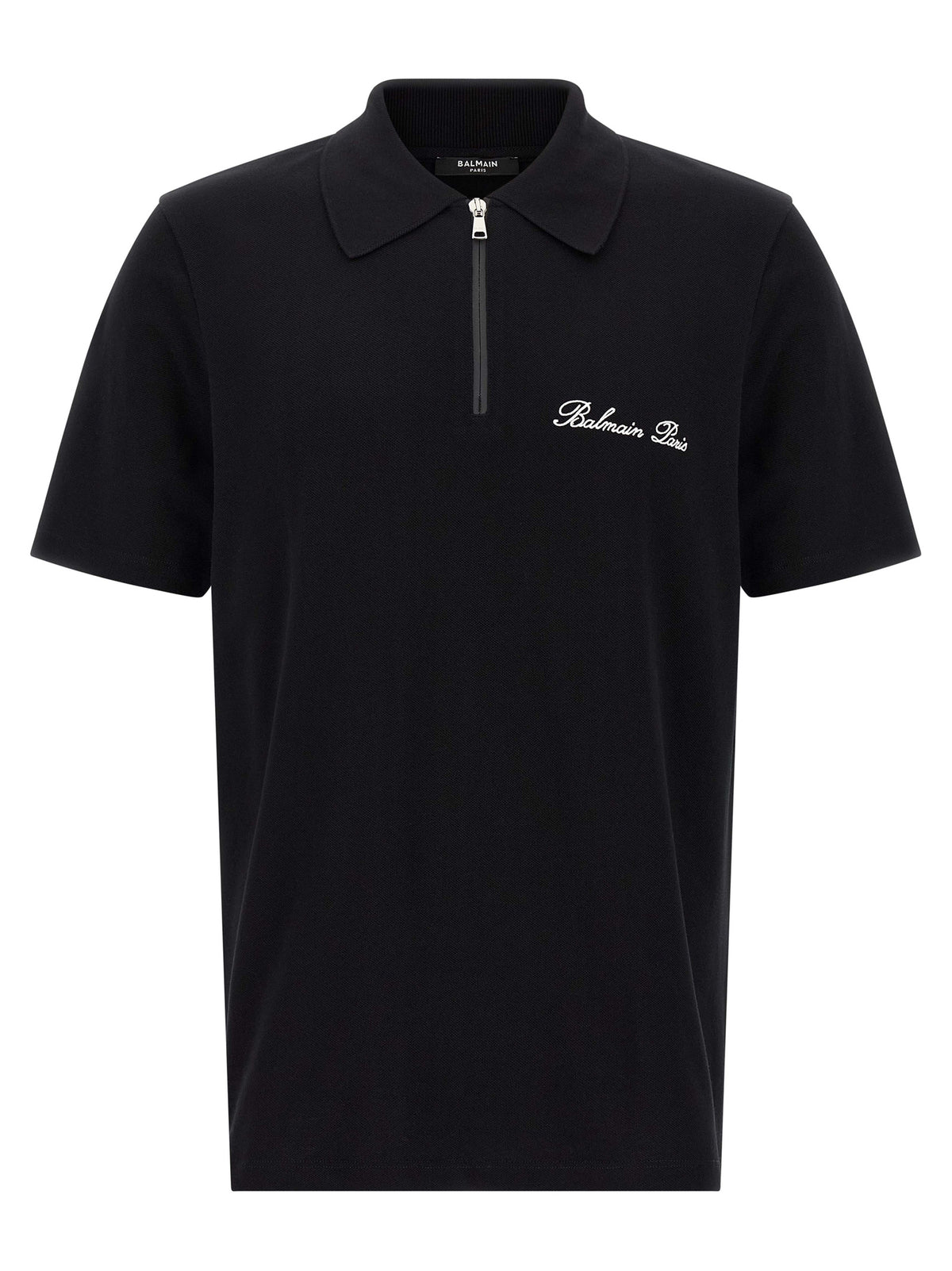 Balmain Bicolor Cotton Polo Shirt