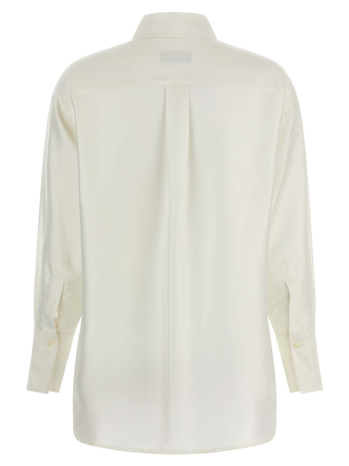 Alberto Biani White Silk Blouse