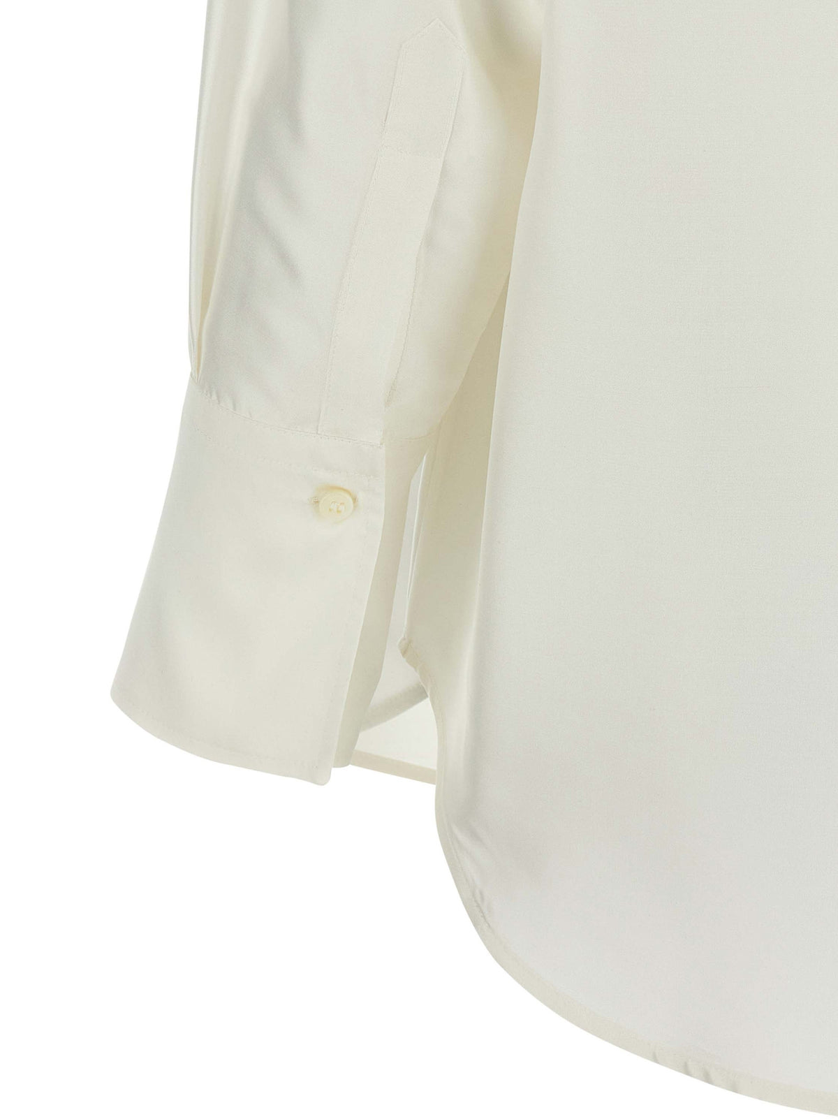 Alberto Biani White Silk Blouse