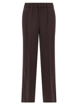 Alberto Biani Brown Triacetate Casual Pants