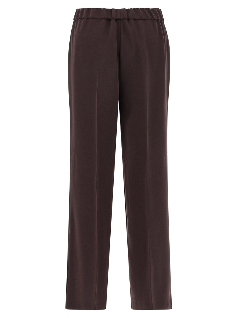 Alberto Biani Brown Triacetate Casual Pants