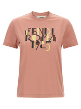 T-shirt en coton multicolore Fendi