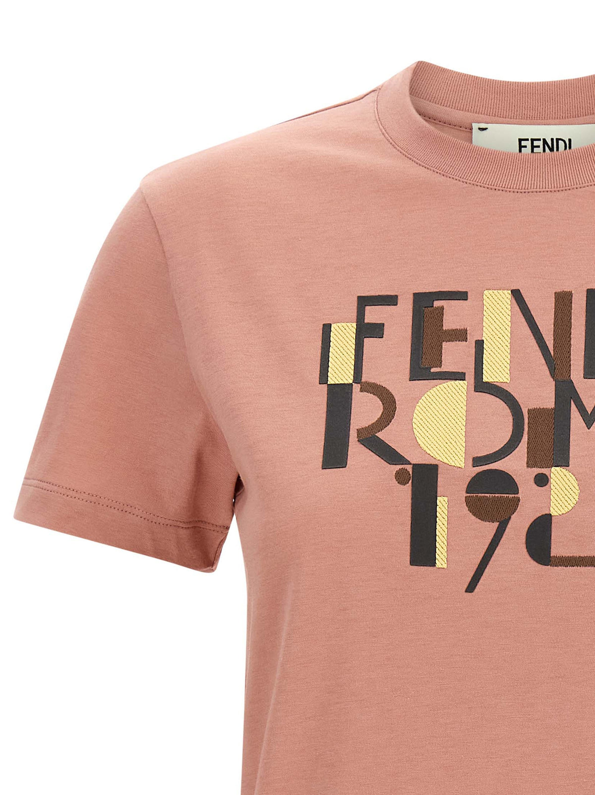 T-shirt en coton multicolore Fendi