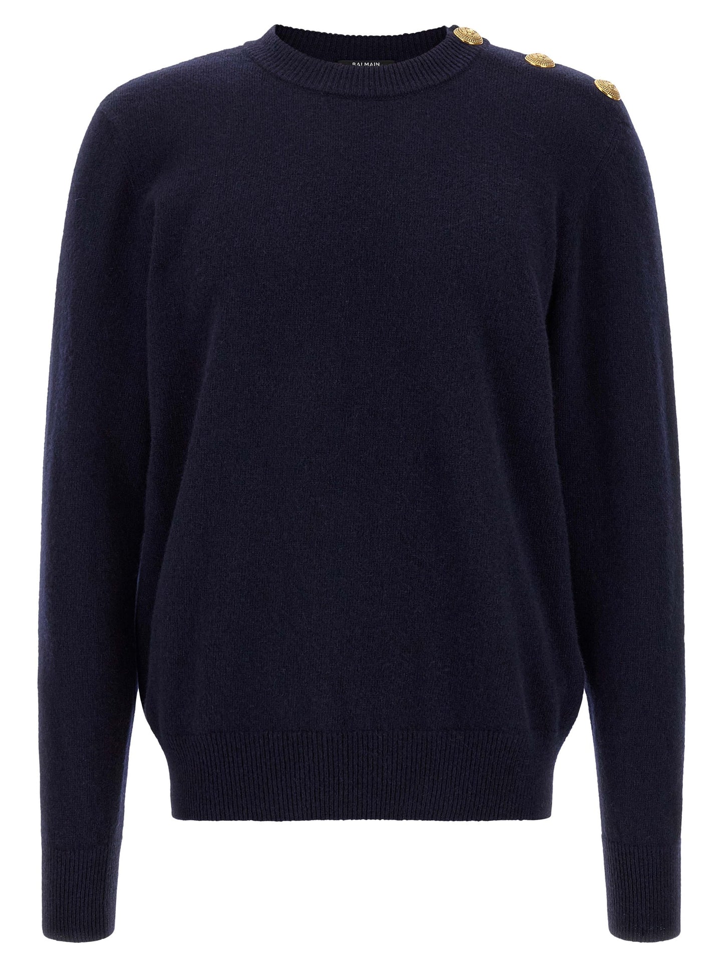 Balmain Blue Cashmere Cardigan