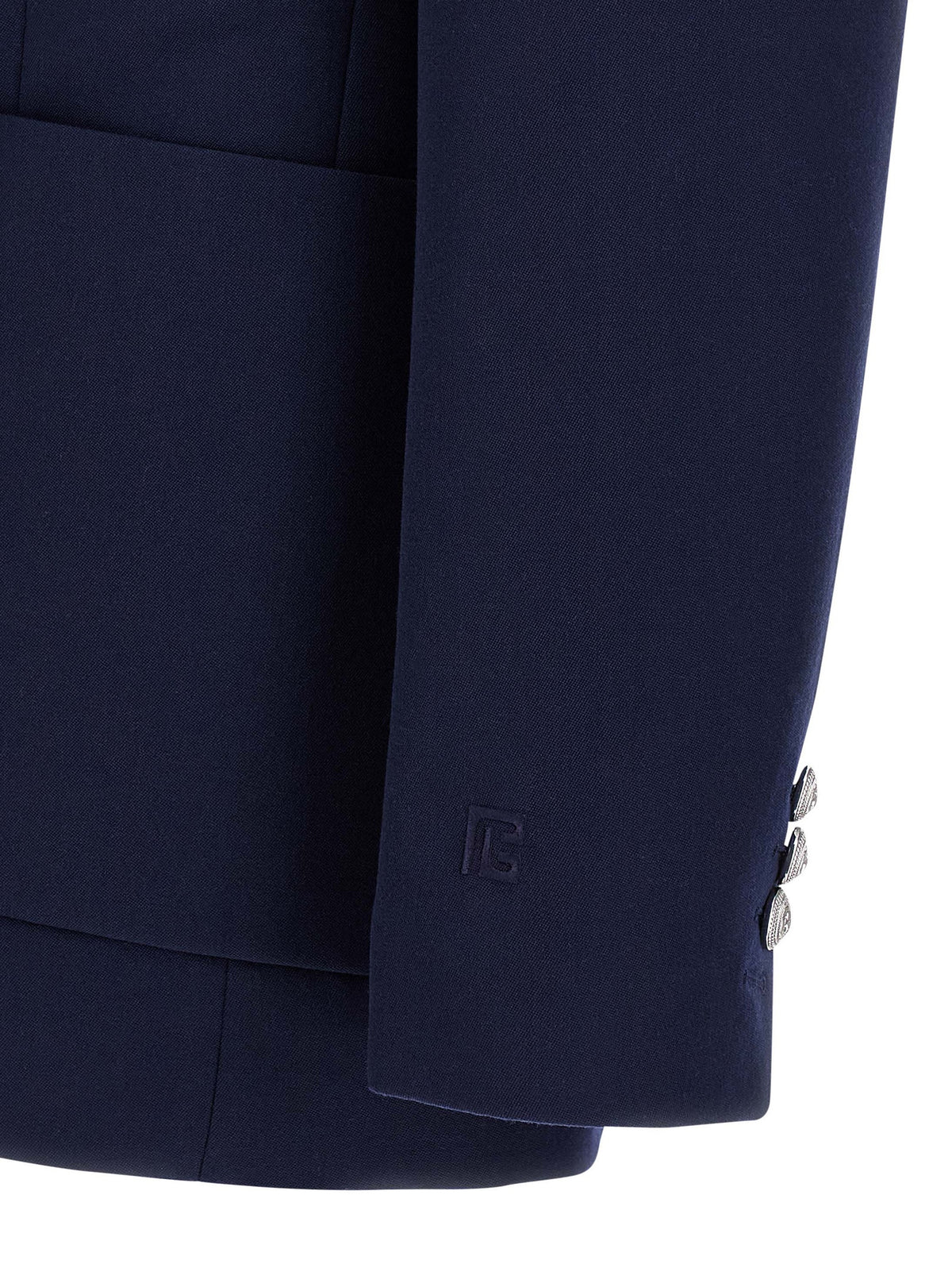 Blazer Balmain en Laine Vierge Bleue